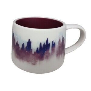 Cypress Home Coffee Mug Hand Crafted Artisan Series Purple Skyline Ceramic Mug